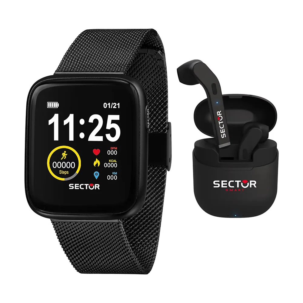 Set Ceas Smartwatch Casti Sector S-04 R3253158004 TimeMag